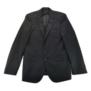 Boss Hugo Boss Guabello Super 120 Wool Suit Jacket Blazer Black Size 40L